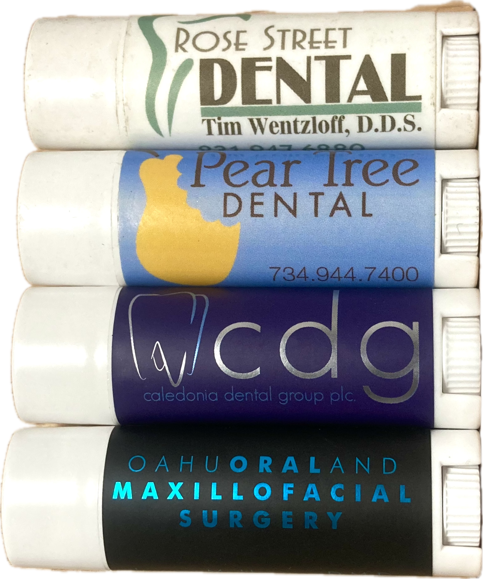 Custom organic Lip balms for Dentists and Doctors